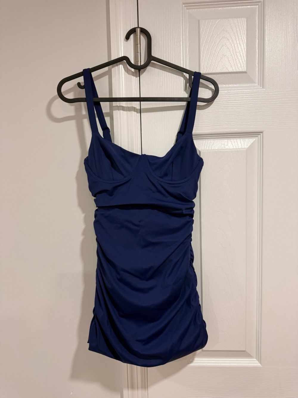 SKIMS Sculpting Swim Ruched One-Piece Color Midnight Size XXS